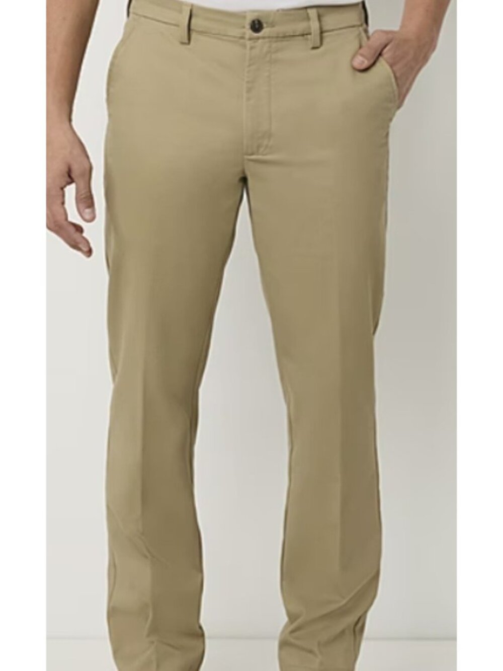 St. John's Bay Mens Beige Pants Loose Fit 34x30 Lot Of TWO